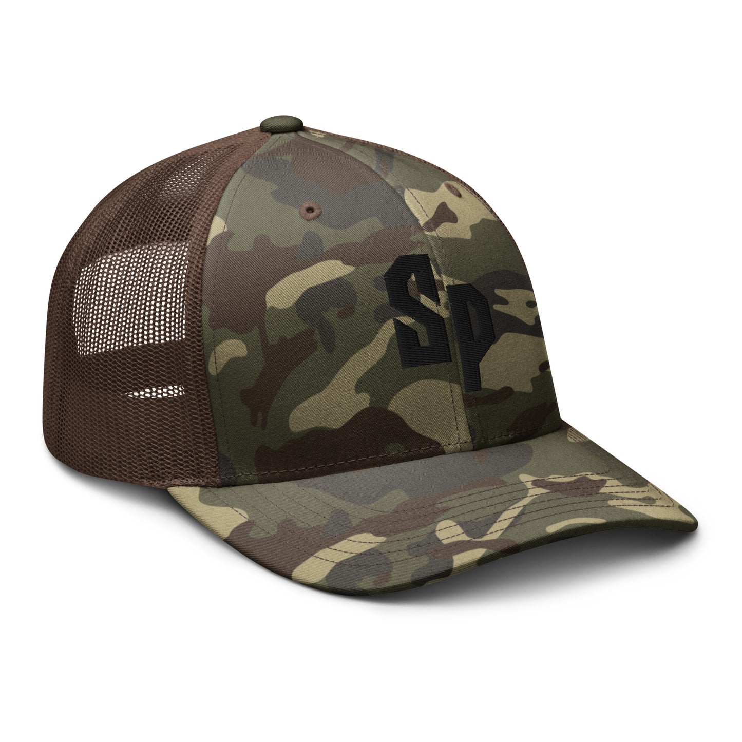 Camo/Brown "SP" Trucker Hat