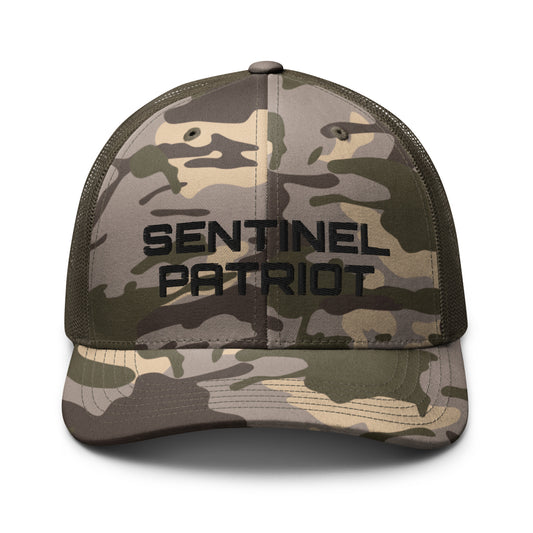 Camo/Olive "Sentinel Patriot" Trucker Hat (Embroidered)