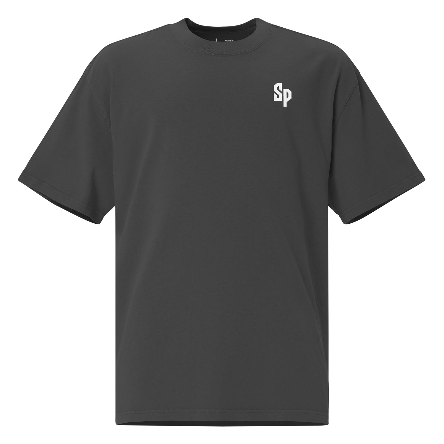 Men's Premium Faded Black "Sentinel" Oversized Tee